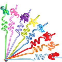 Under the Sea Party Favors Sea Animal Drinking Straws set