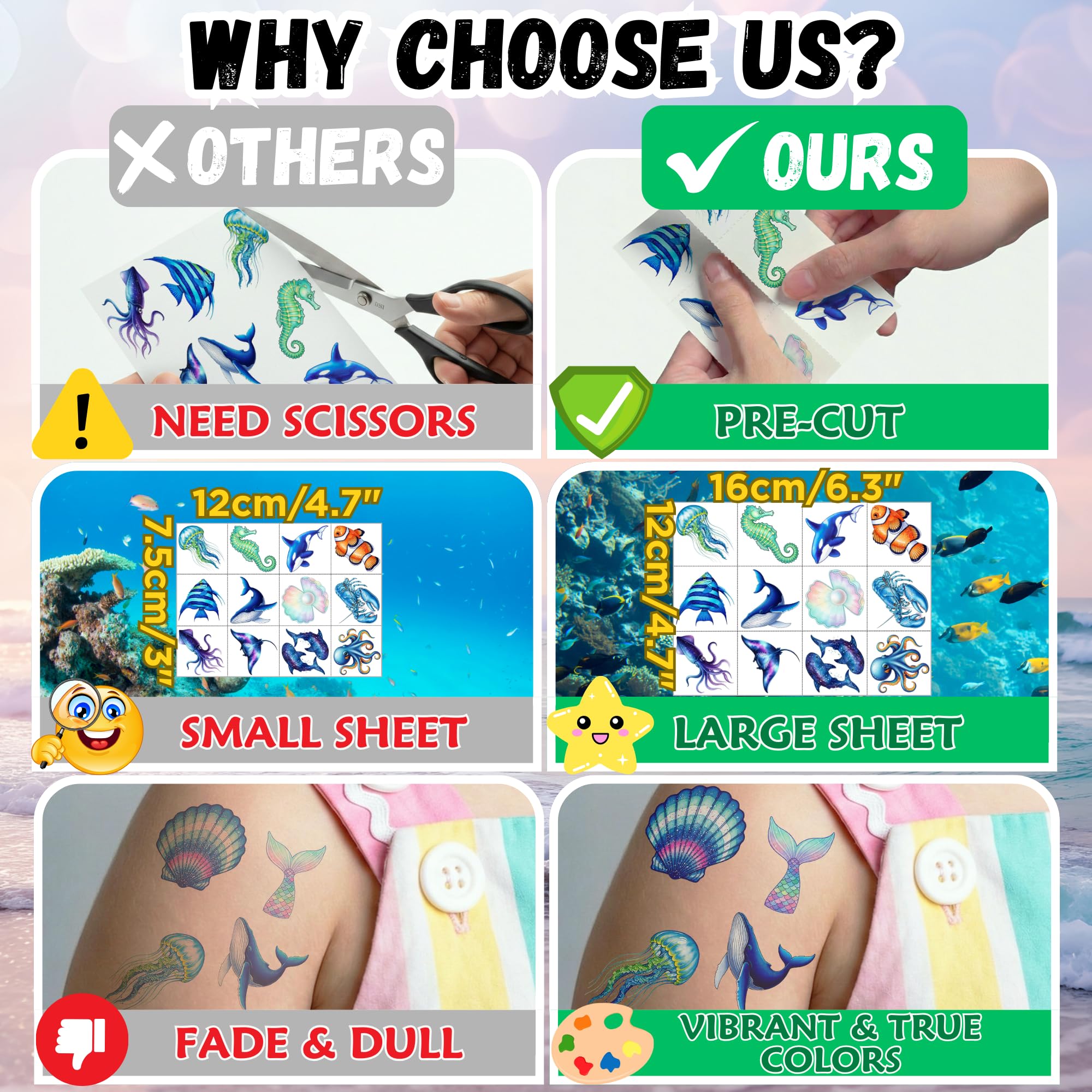under the sea tattoo designs pre-cut
