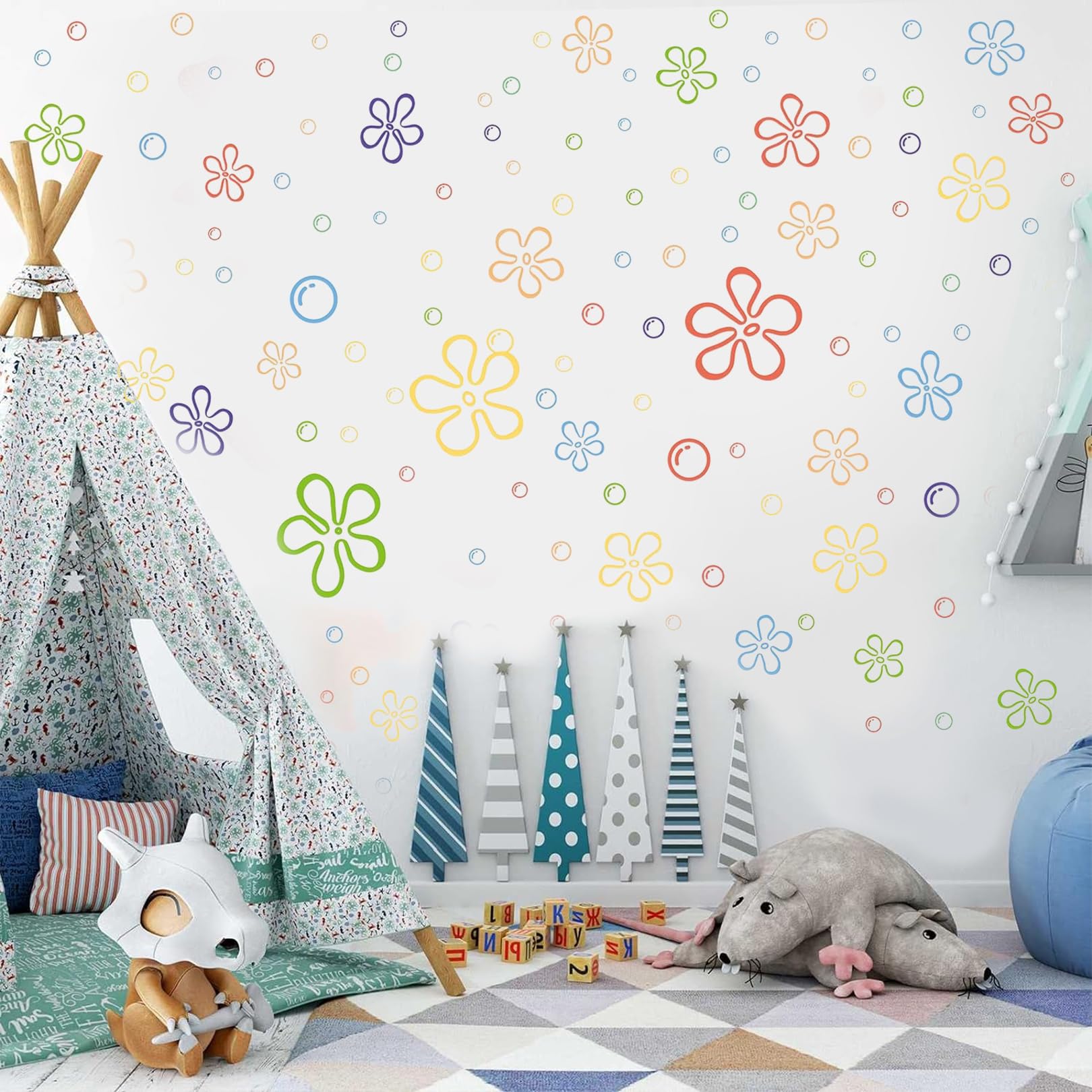 Static cling wall decals for smooth surfaces