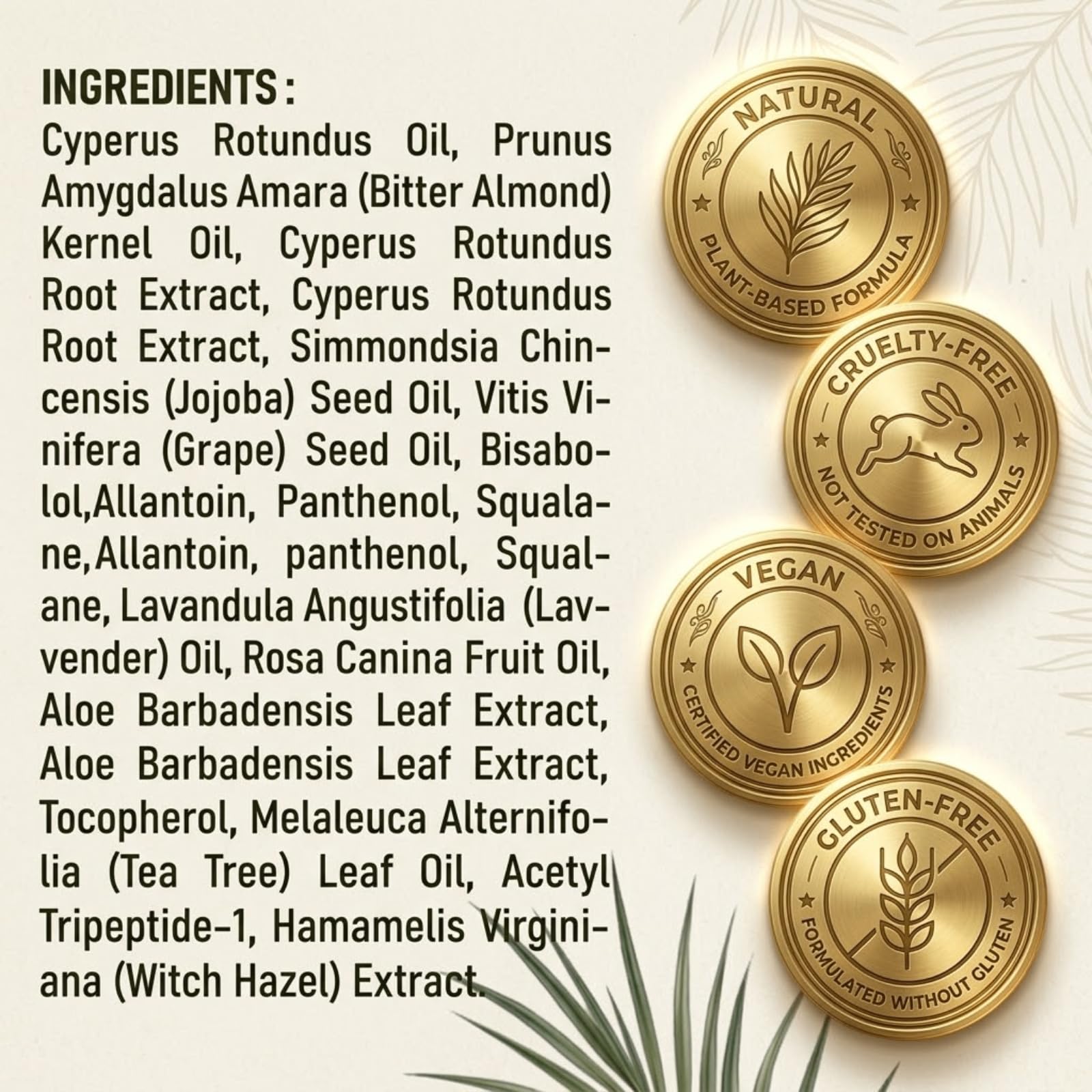2oz Cyperus Rotundus oil packaging product shot