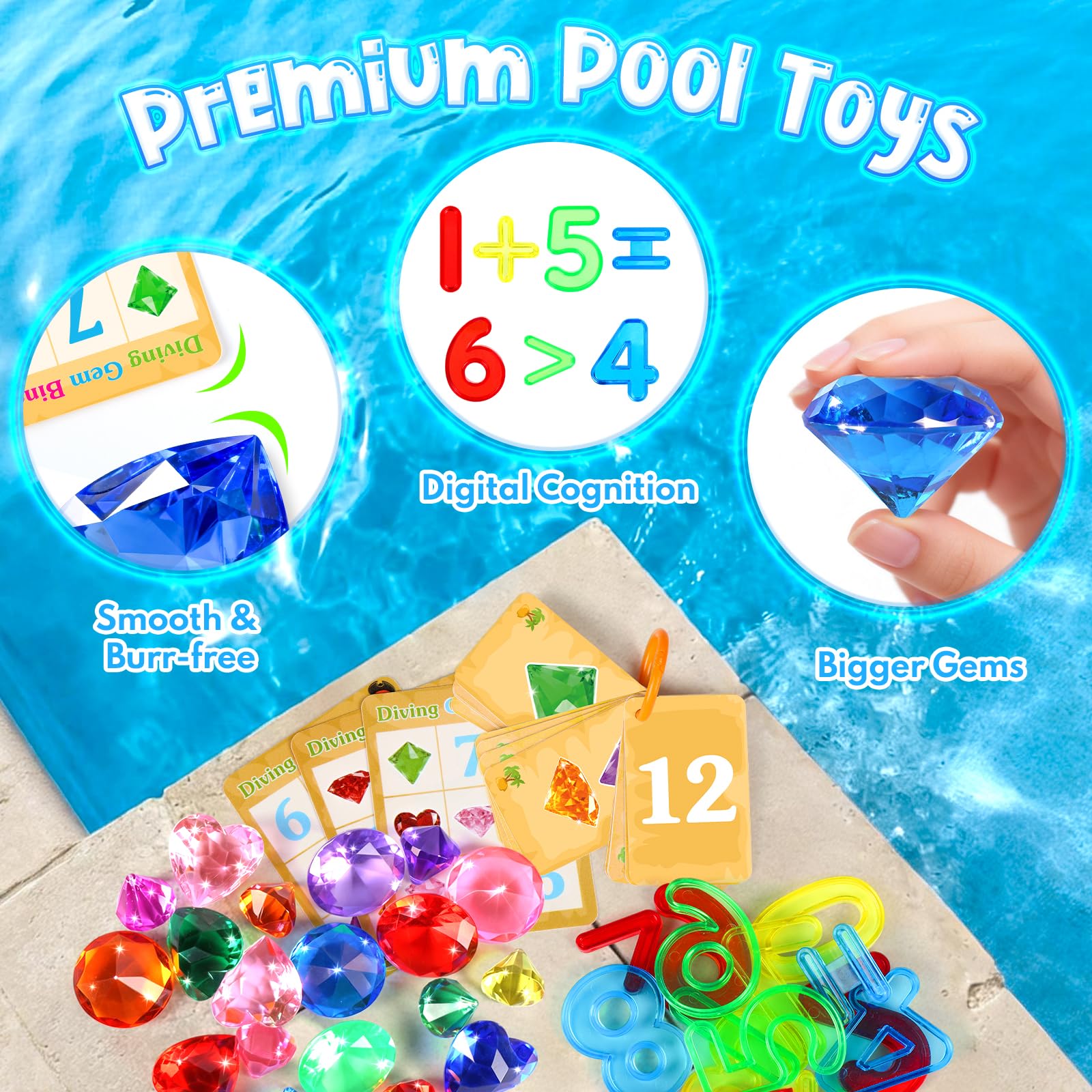 Underwater number matching cards for Meaicezli set