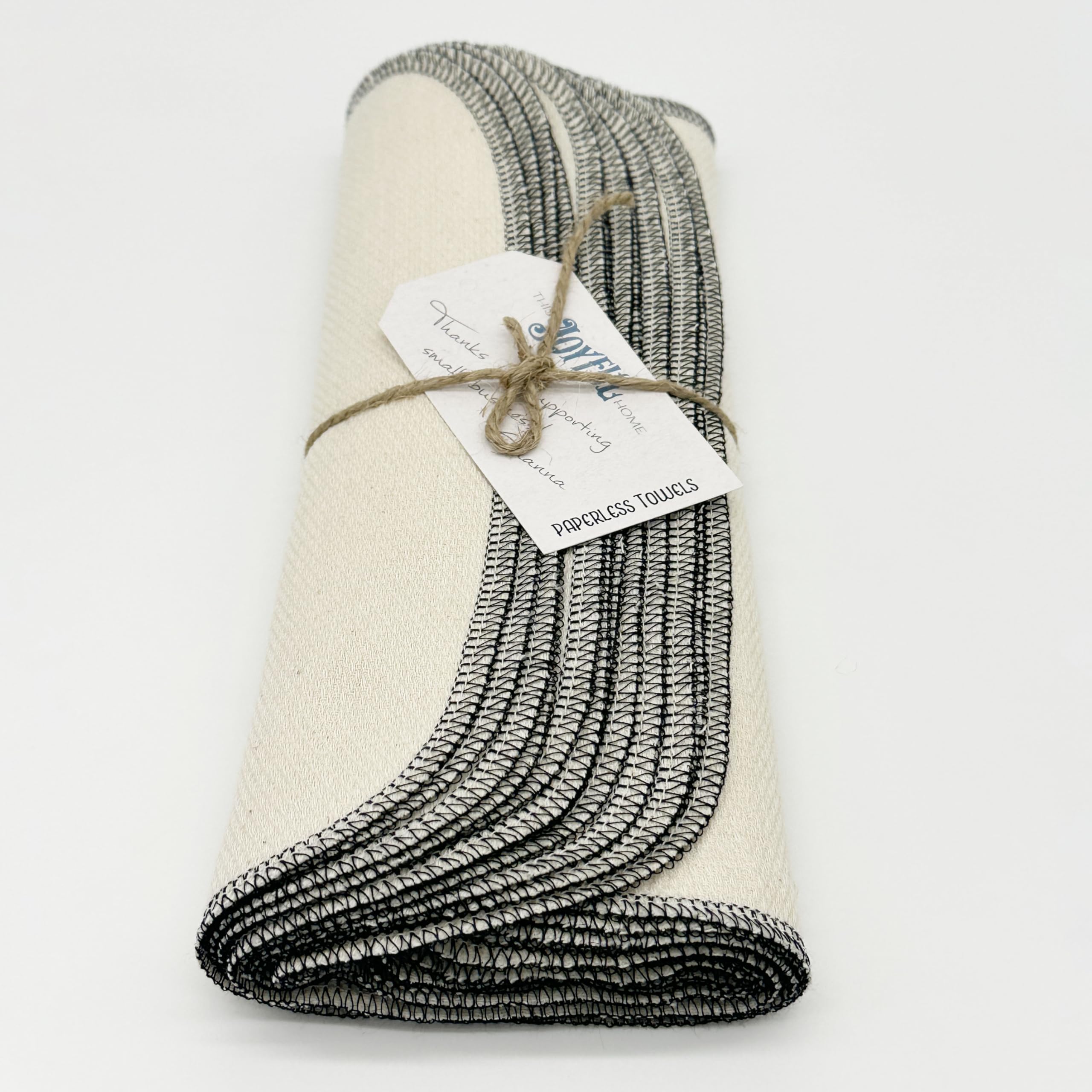 Undyed birdseye cotton towels 12 pack 10x10