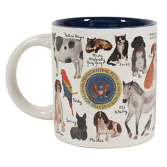 Mug holds 12 oz and is microwave and dishwasher safe
