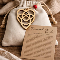 Unending bond mother and child Celtic knot ornament