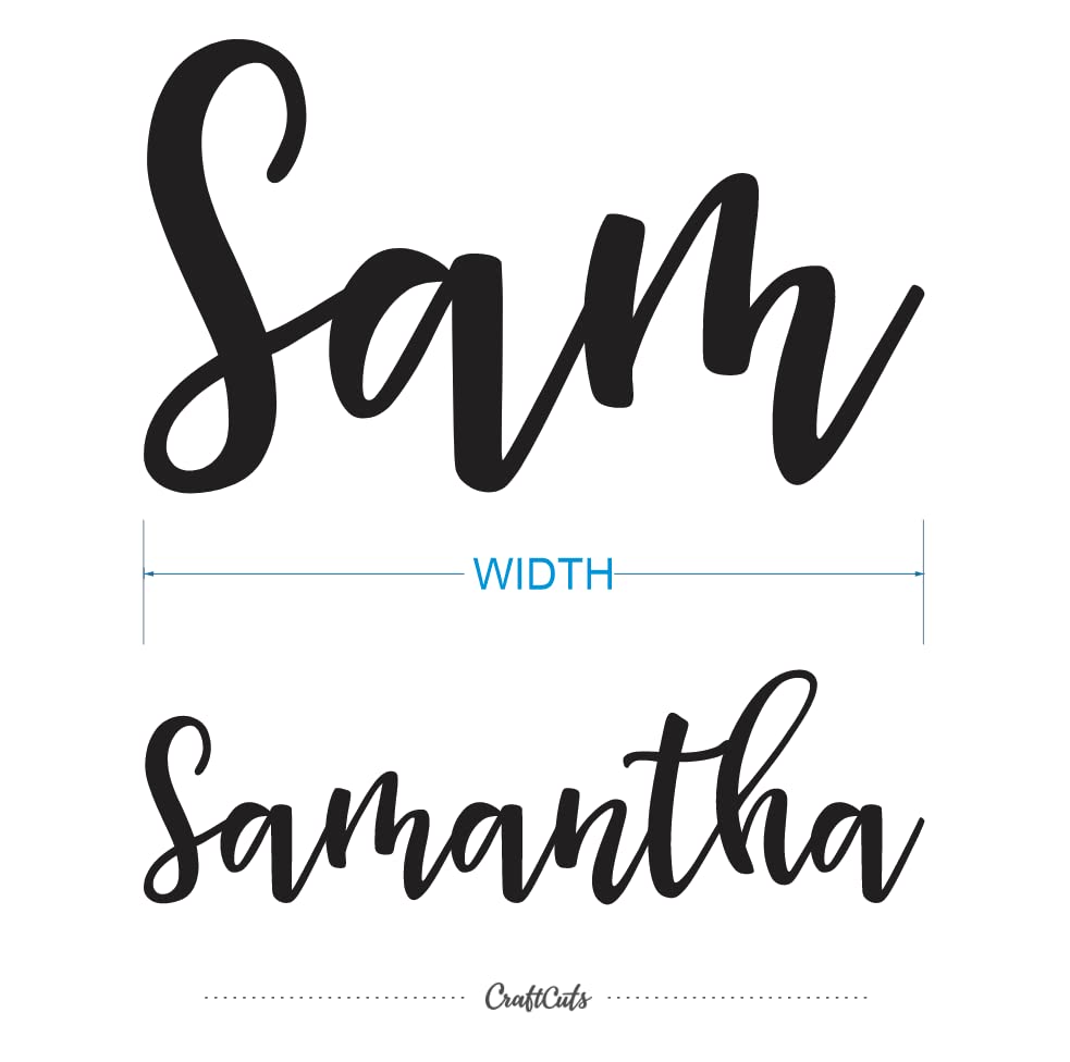 Baltic Birch laser cut name sign with burnt edges