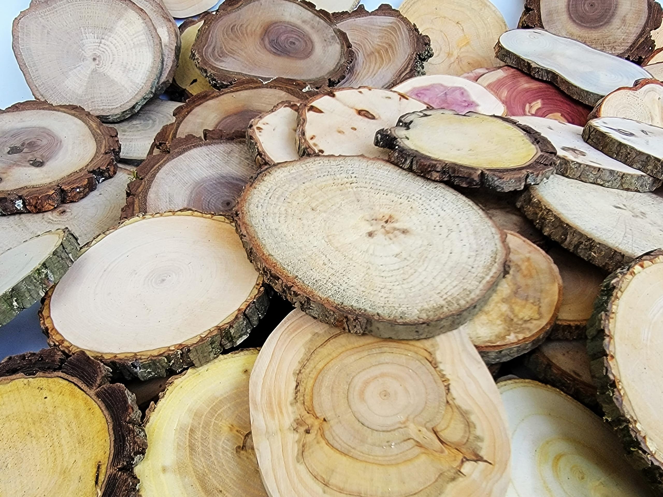Assorted wood species including red cedar and maple