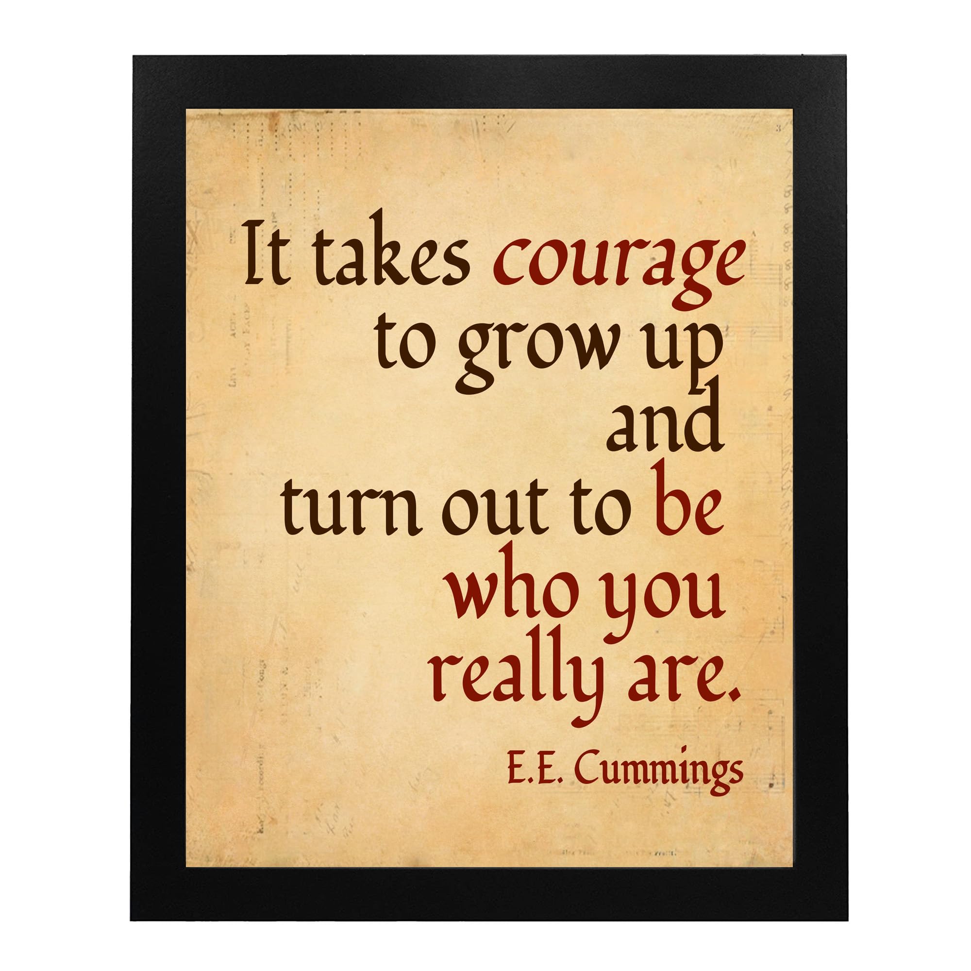Giftable motivational wall decor for home or office 8x10