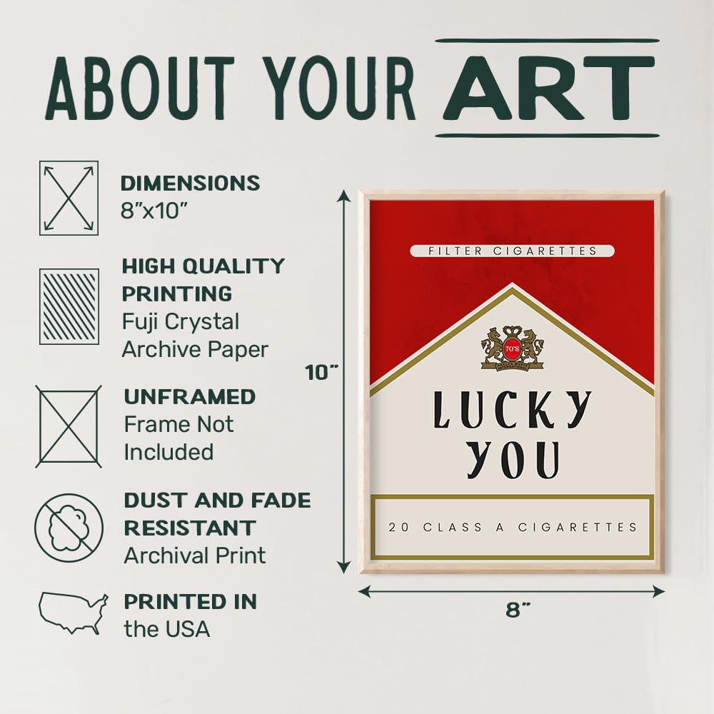 8x10 unframed wall art print option