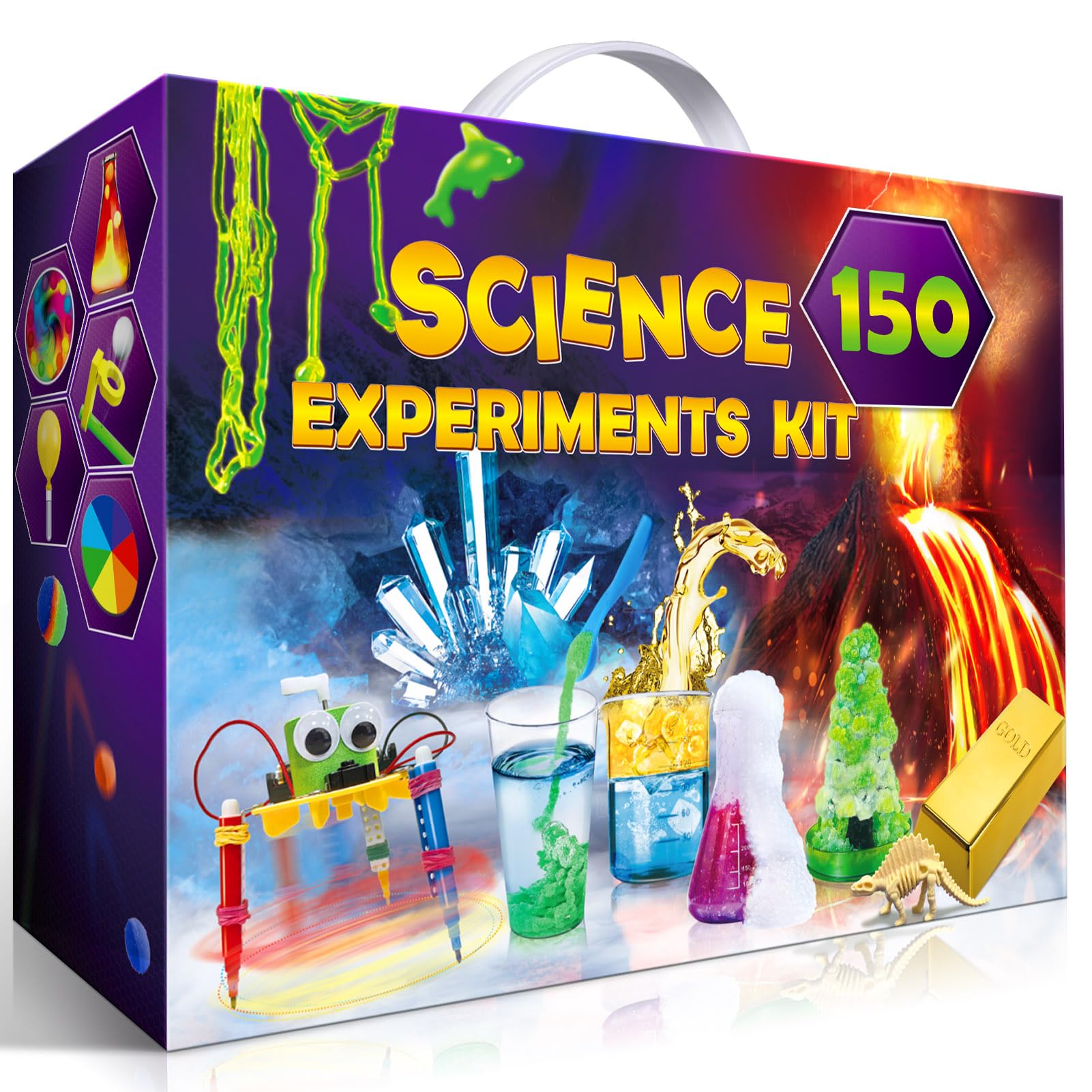 UNGLINGA 150 Experiments science kit for kids with manual