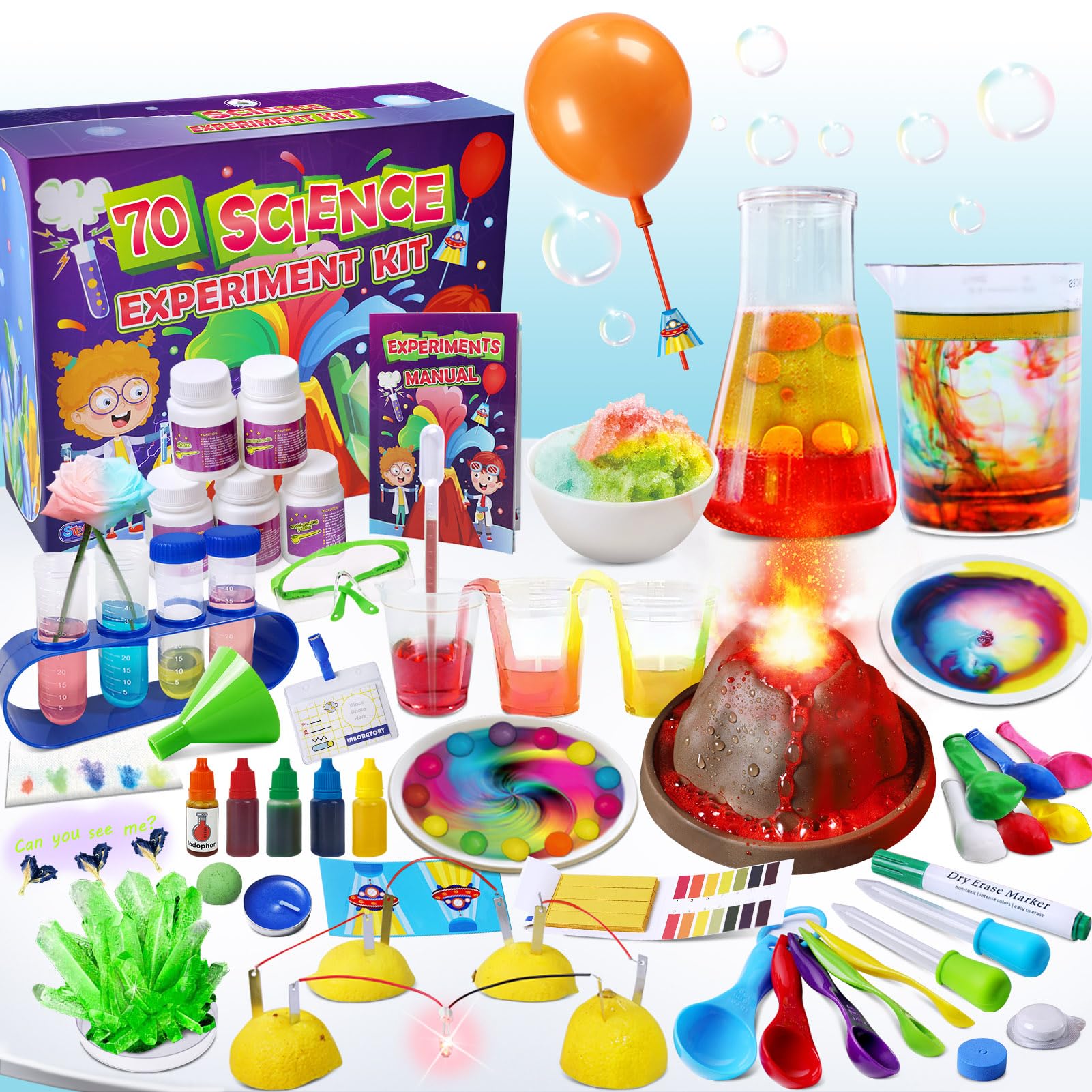 UNGLINGA 70 Lab Experiments Science Kits for Kids box