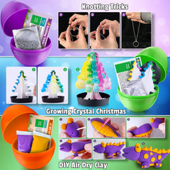 Egg shaped science kits for kids UNGLINGA Easter learning set