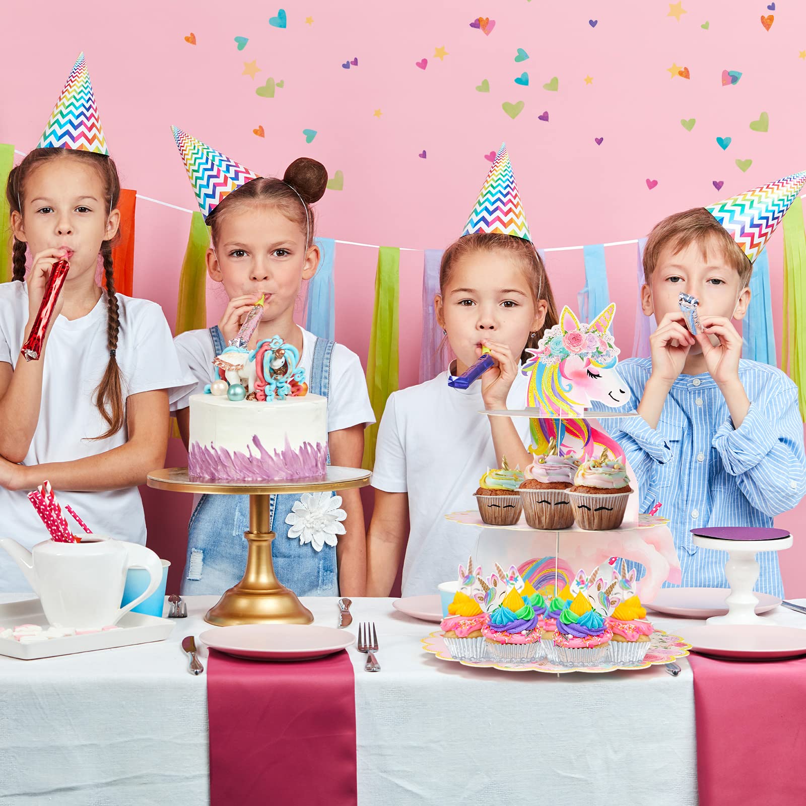 Ideal for unicorn rainbow baby showers and weddings