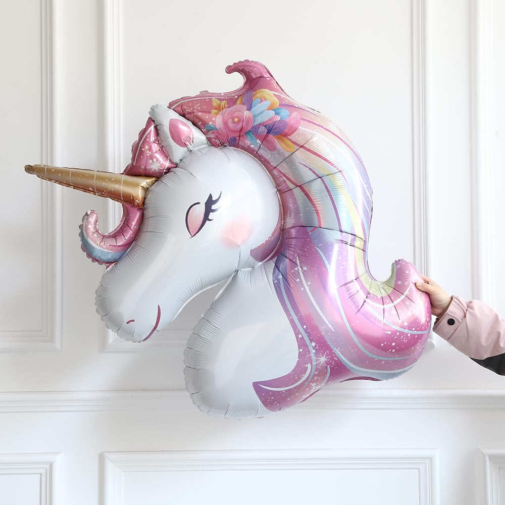 Unicorn birthday party decorations supplies image