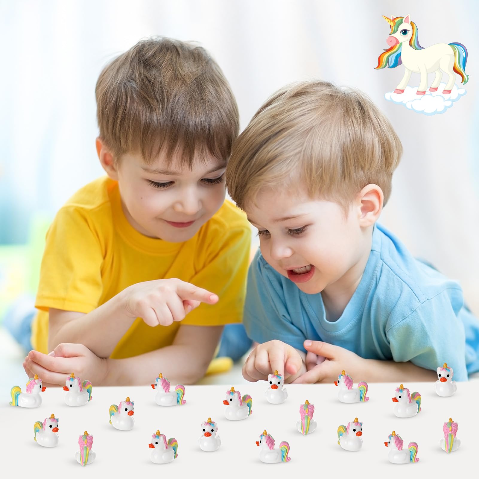 Resin unicorn ducks bulk decorative figures
