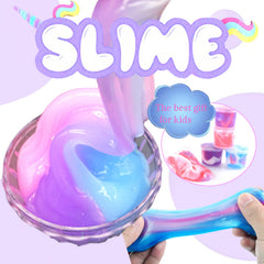 Soft stretchy slime for stress relief play
