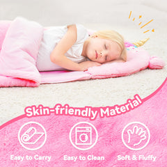 Unicorn sleeping bag for daycare and home use