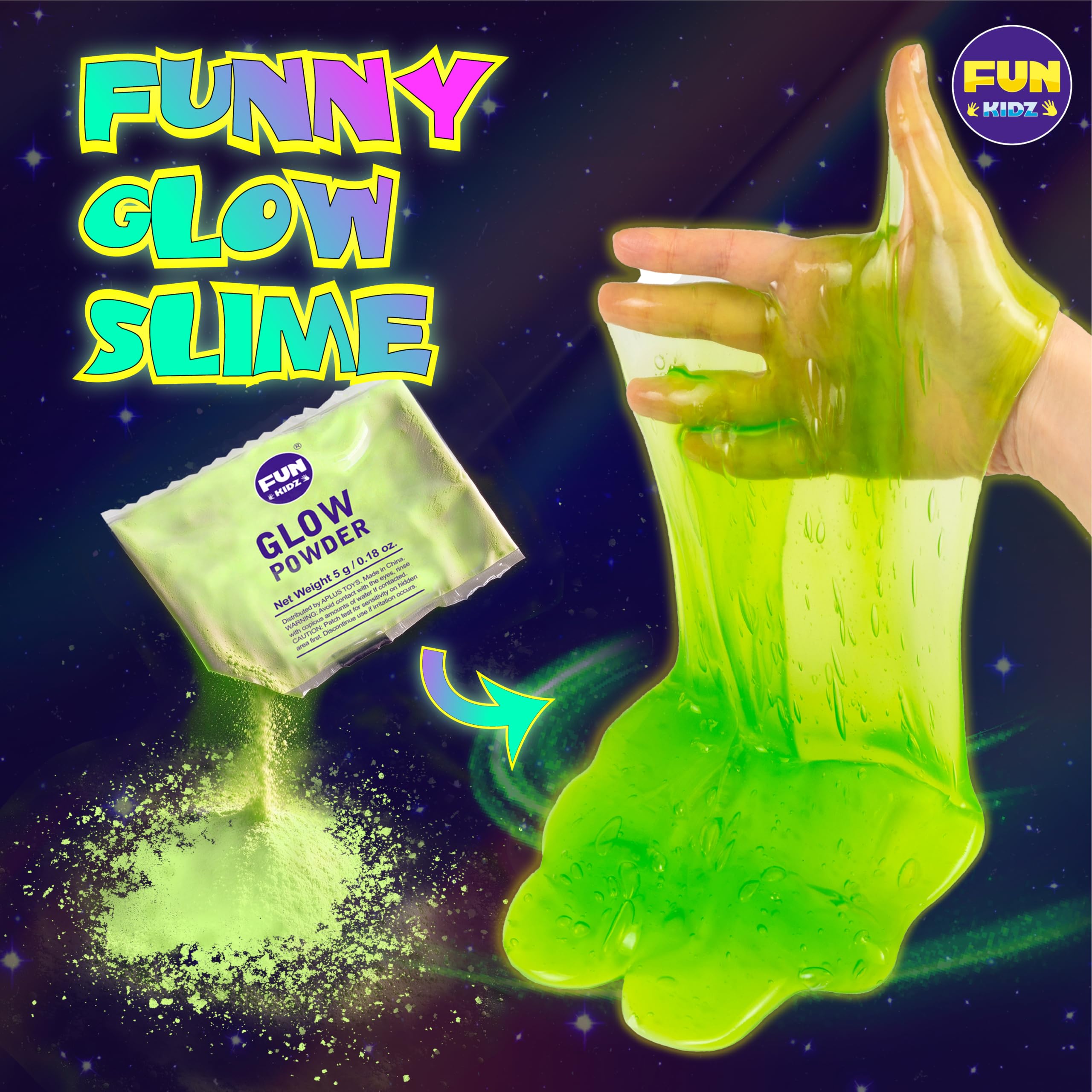 Unicorn slime gift set with stretchy non-sticky slime