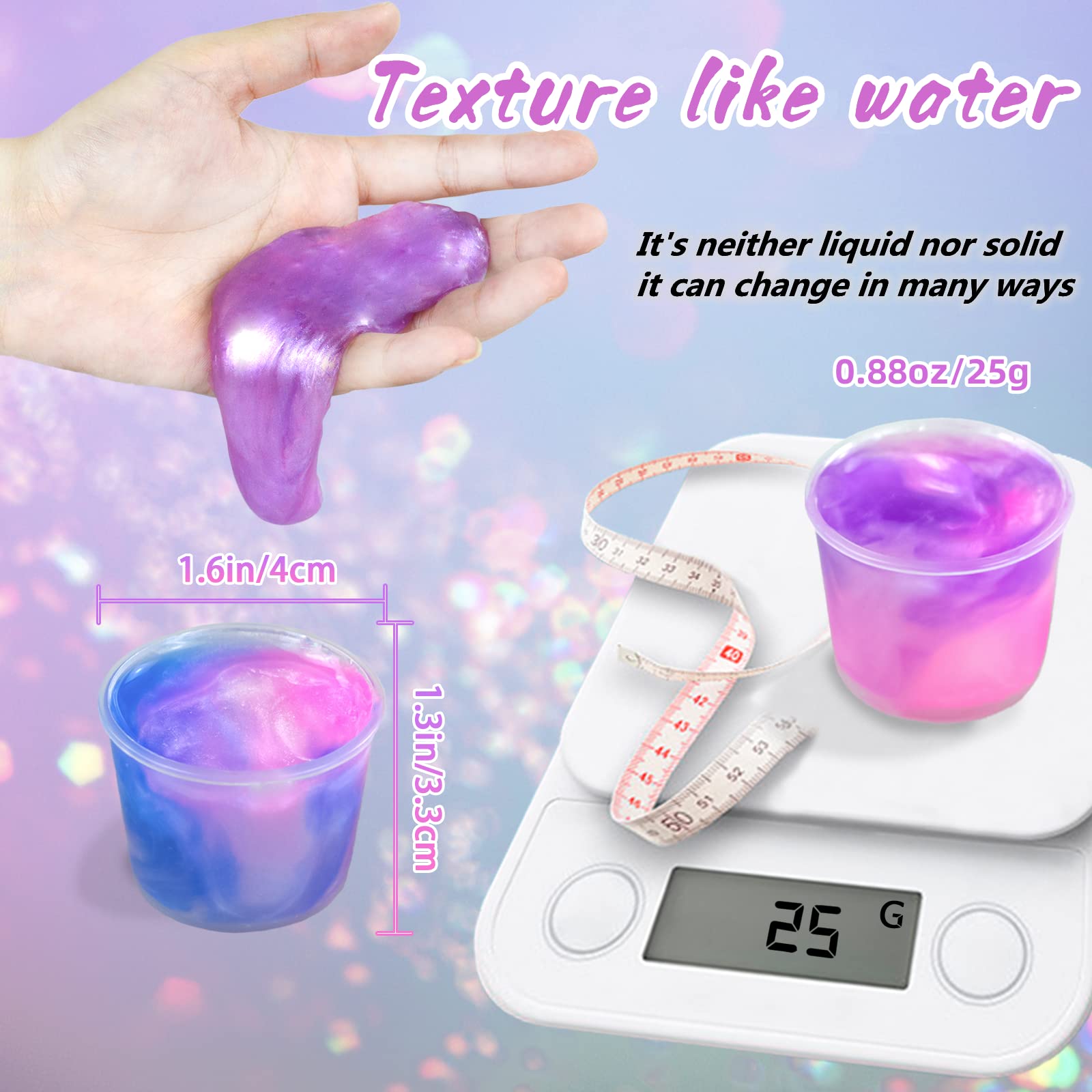 unicorn slime kit for kids with galaxy design