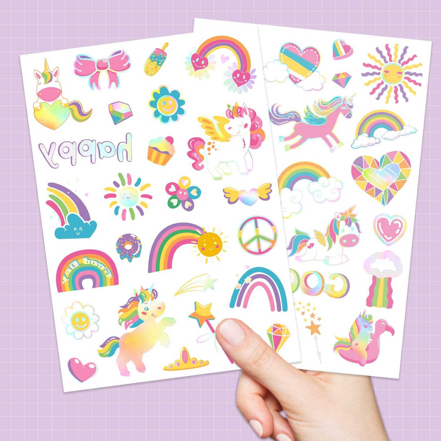 easy apply temporary tattoo with damp cloth