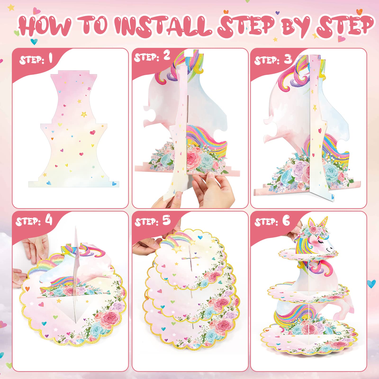 Small tier diameter 7.1 inches on cupcake stand