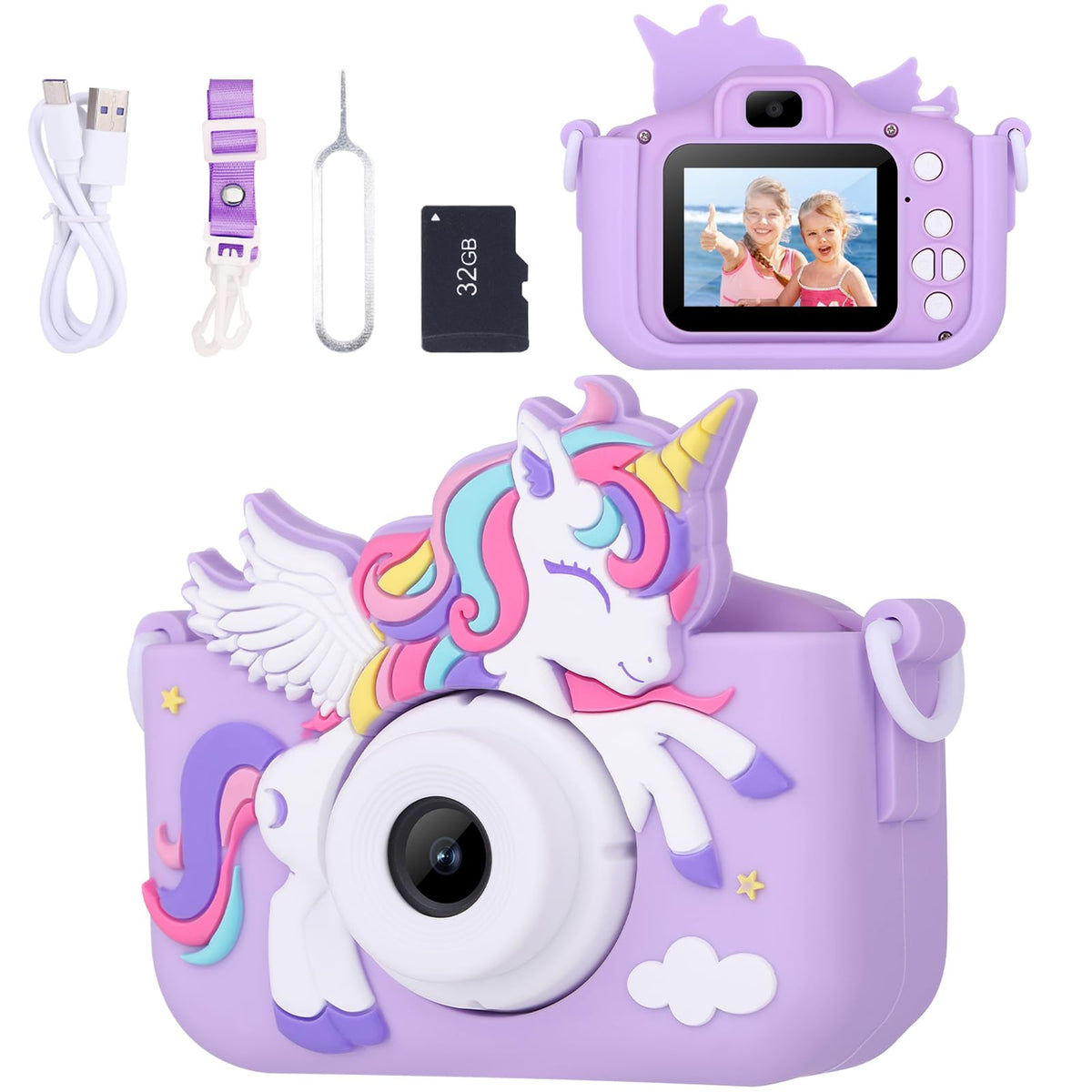 Unicorn Toys Camera main 12MP 1080P camera for kids
