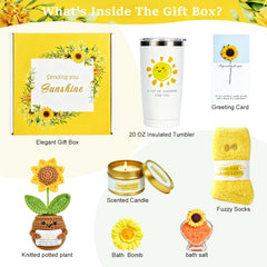 Unique Birthday Gifts for Women sunflowers and gifts