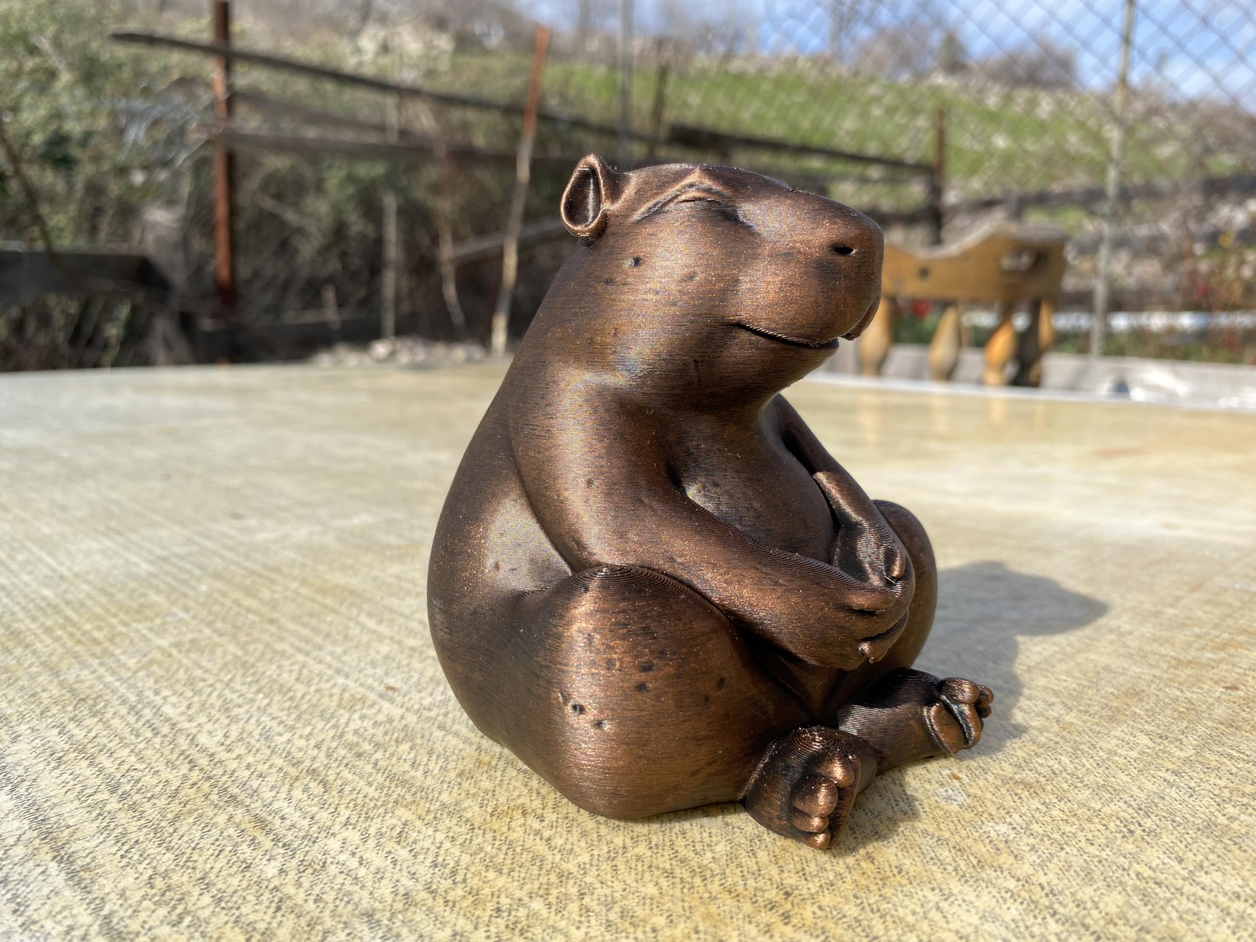 Unique capybara sculpture design
