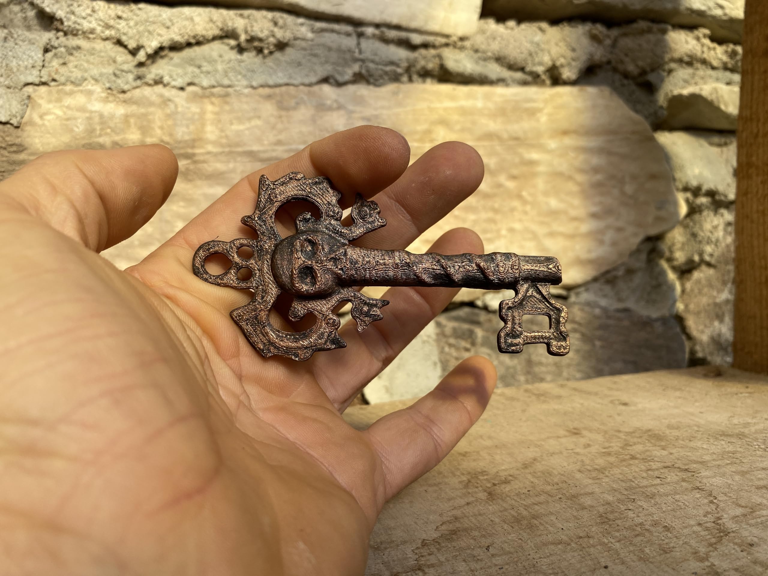 Halloween decor pirate key display prop