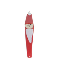 4 1/2 by 3/4 inch Santa ornament size reference