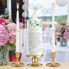 8 inch pillar candle in Extrogif unity set