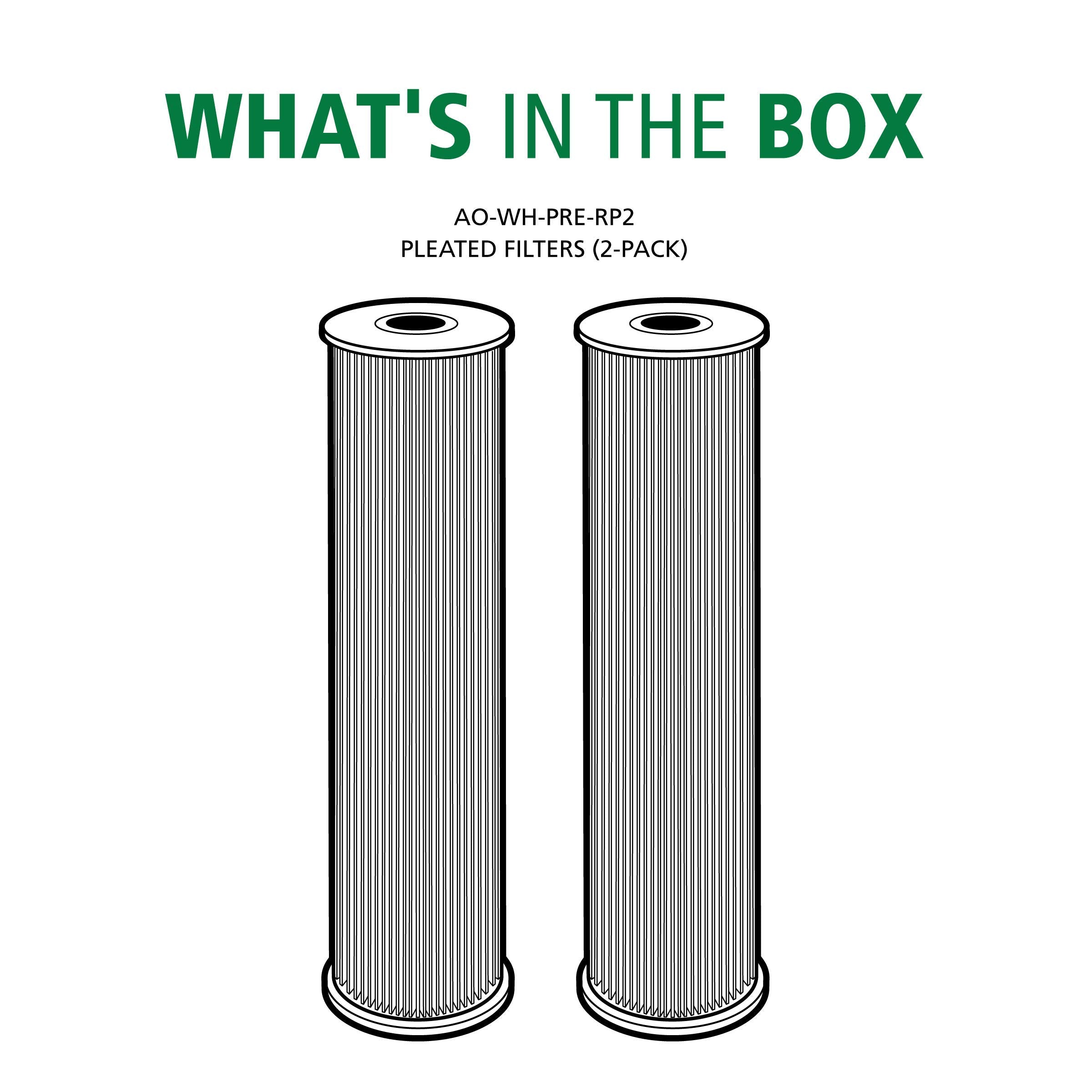 Universal 20 micron sediment filter for whole house filtration
