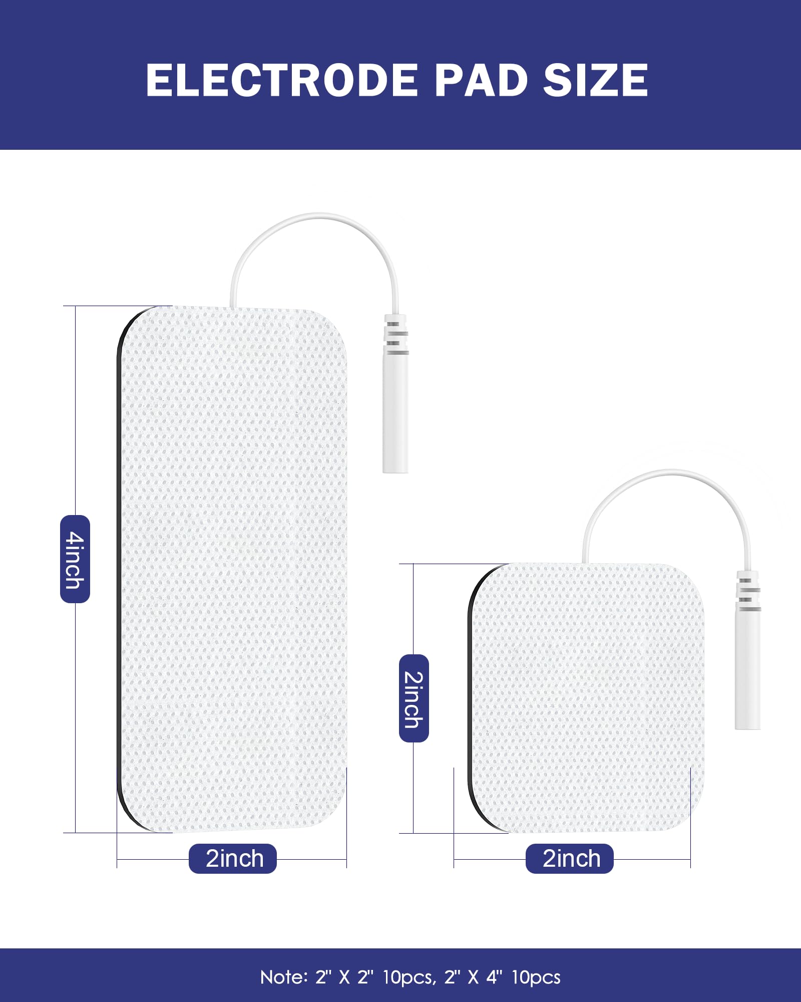 Reusable self-adhesive latex-free TENS pads