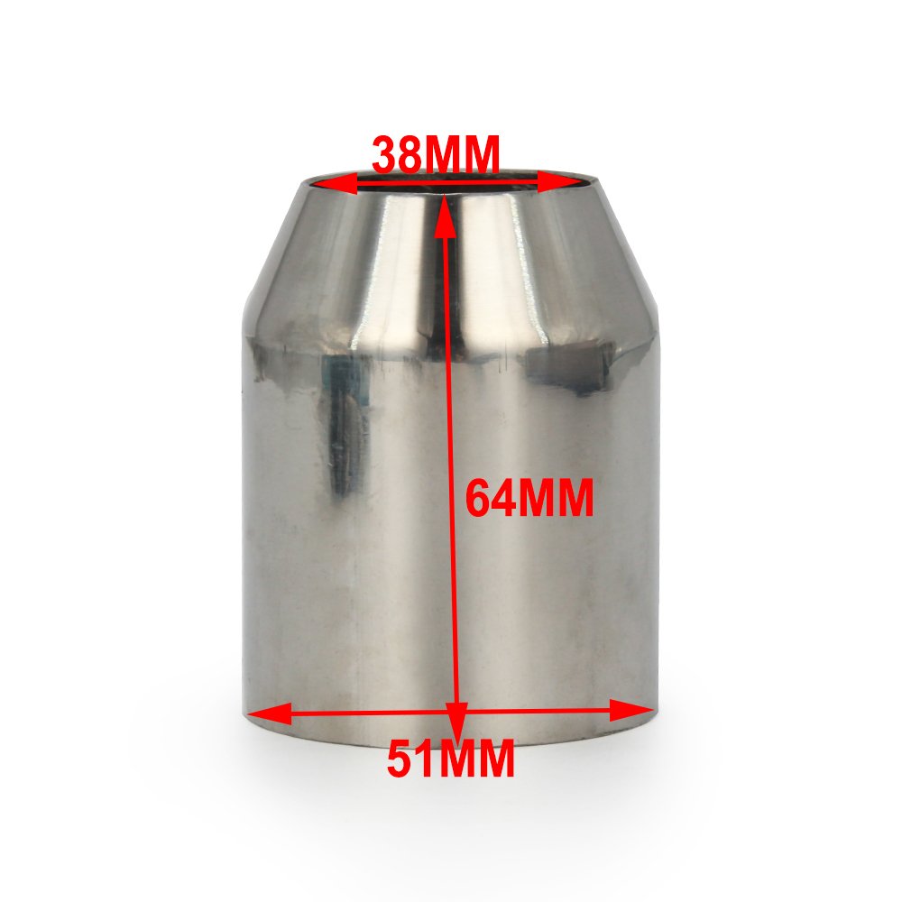 Connection diameter 38-51mm detail for universal muffler pipe