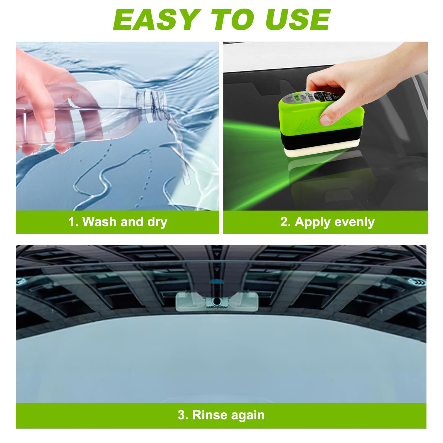 Multi-surface glass cleaning brush suitable for home use