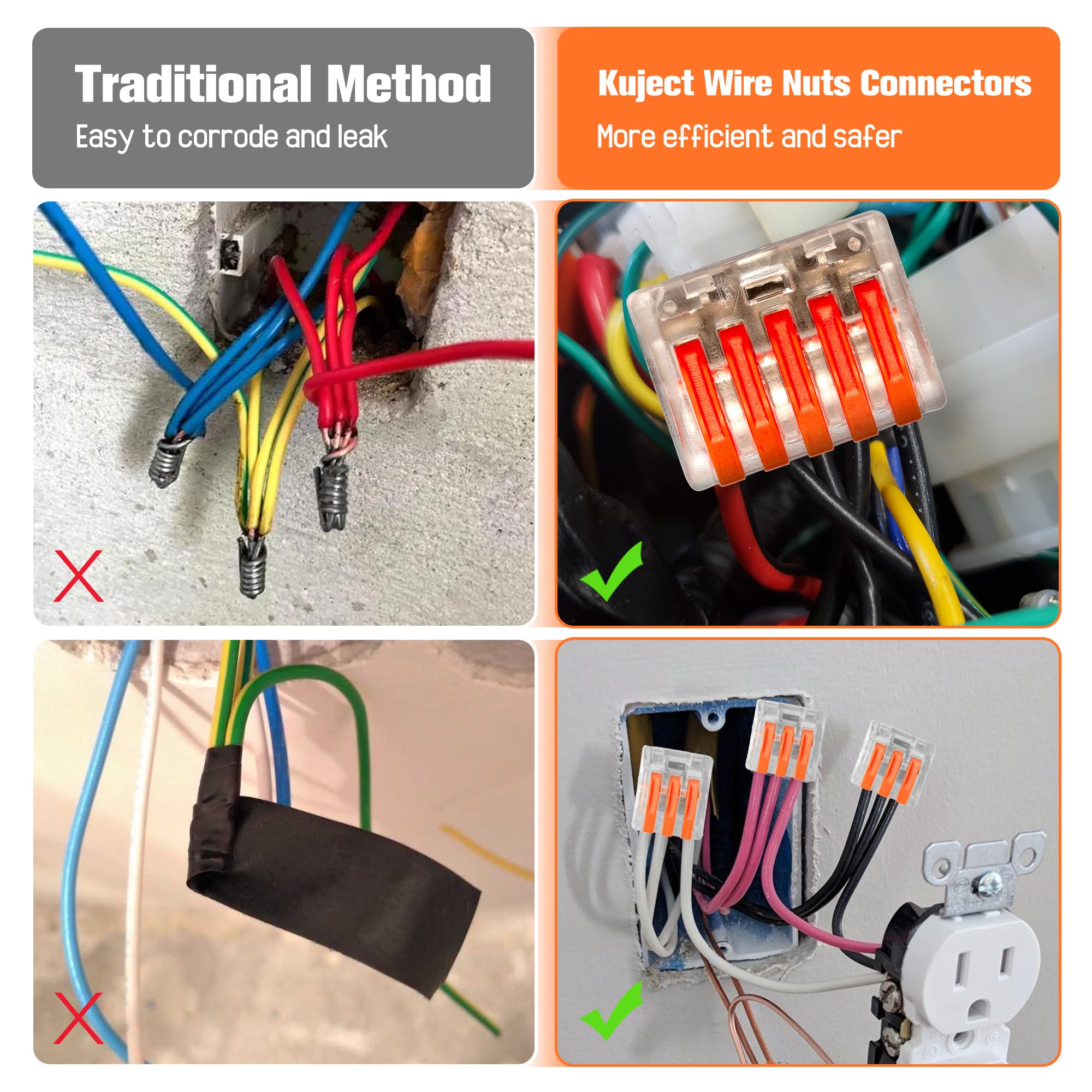 universal compatibility lever connectors AWG12-28 and AWG12-23
