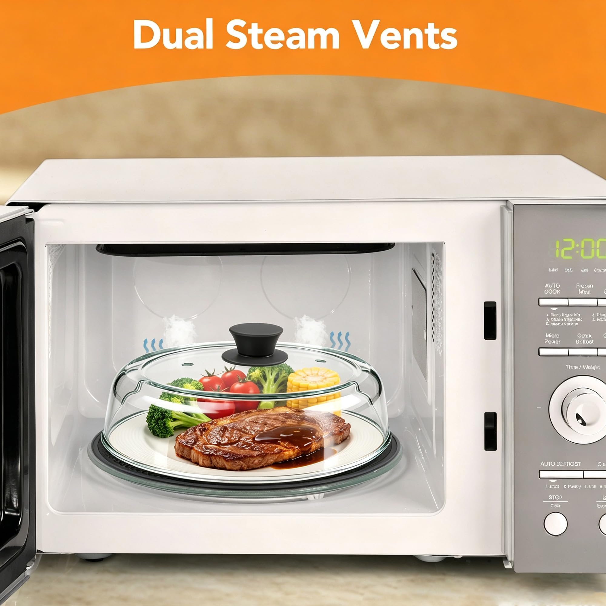 fits most 6-10 inch plates for microwaving