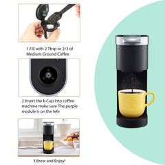 Universal K cup filter compatible with Keurig 1.0 machines