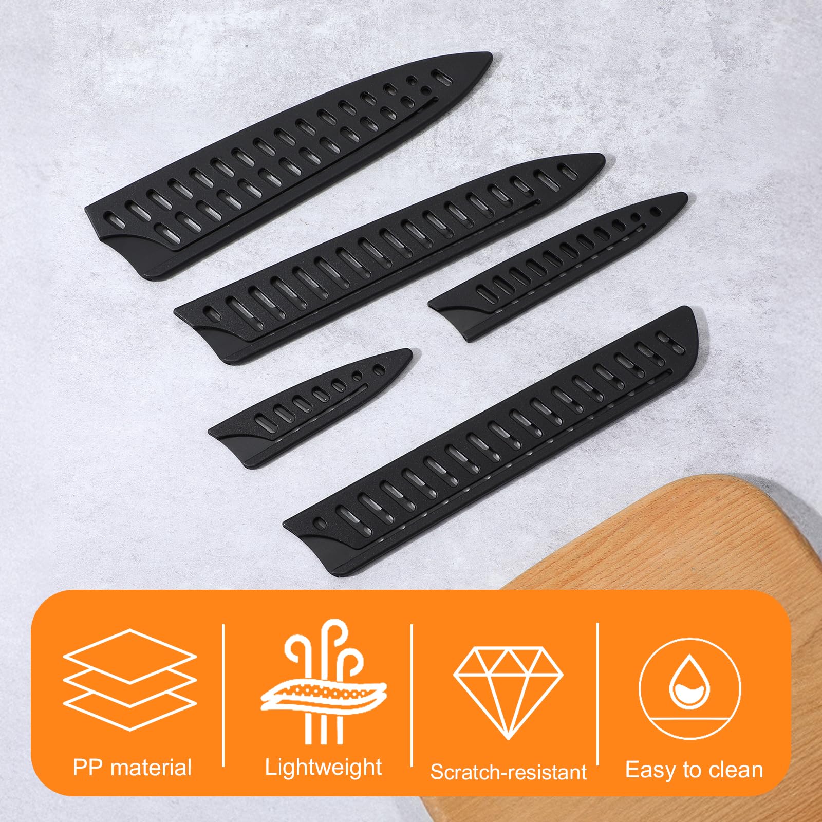 8-piece knife guards set for various knives