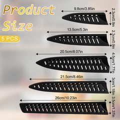 Universal plastic guards for kitchen knives