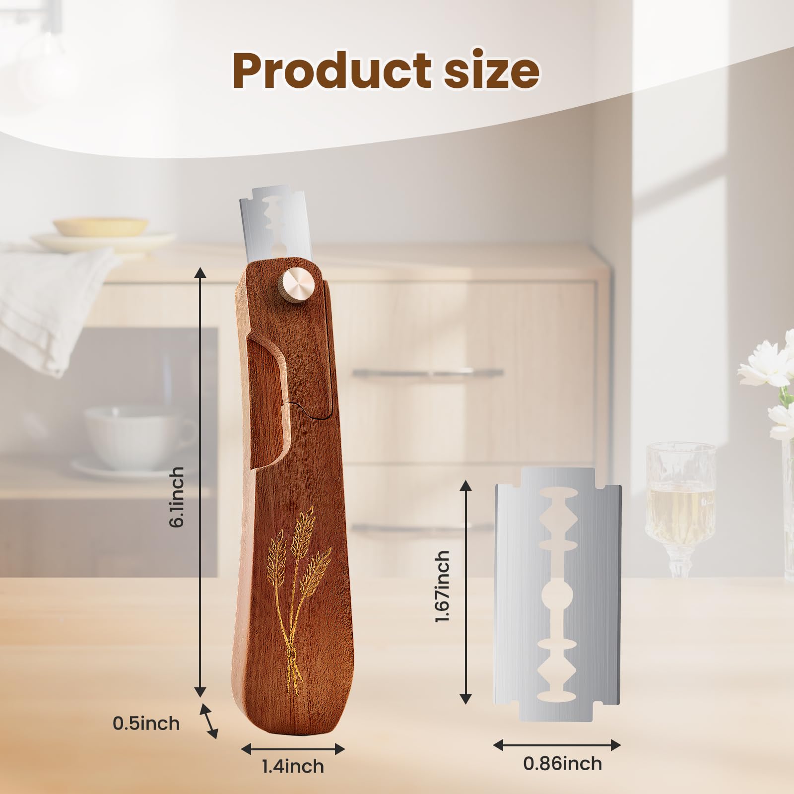 Gift ready bread scoring tool with reliable support