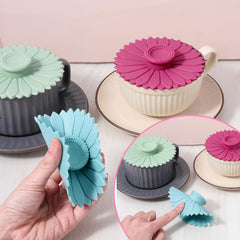 Mabor silicone lid for cups purple color 3 pack