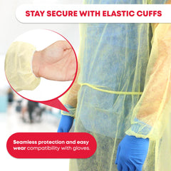 Fluid resistant isolation gown lightweight material
