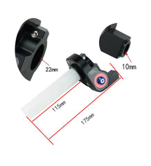 Throttle cable and hand grips kit red for cross-country motorcycles