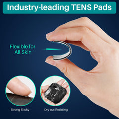 Universal wired tens pads compatible with 2mm pins and 1.9/2.1mm pins