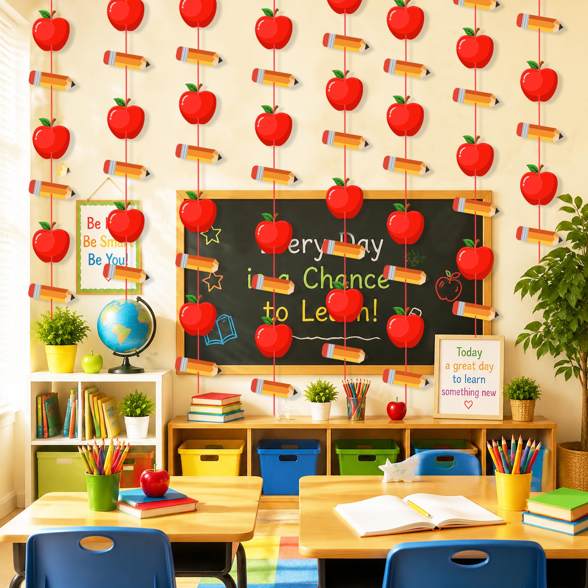Back to school decor garland 32 pieces for classroom