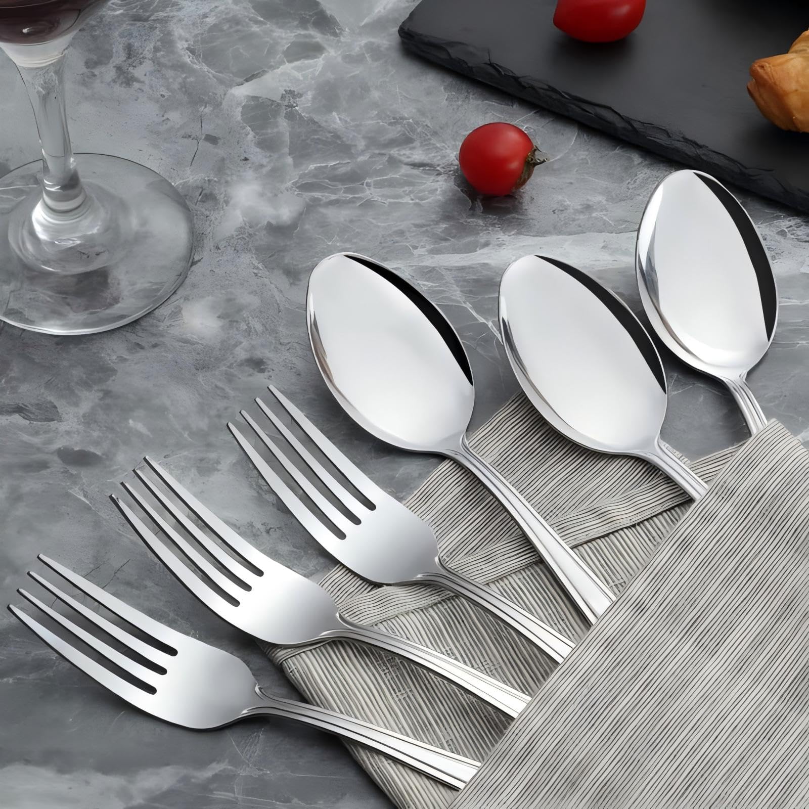 Multi-occasion use Unokit forks and spoons silverware set