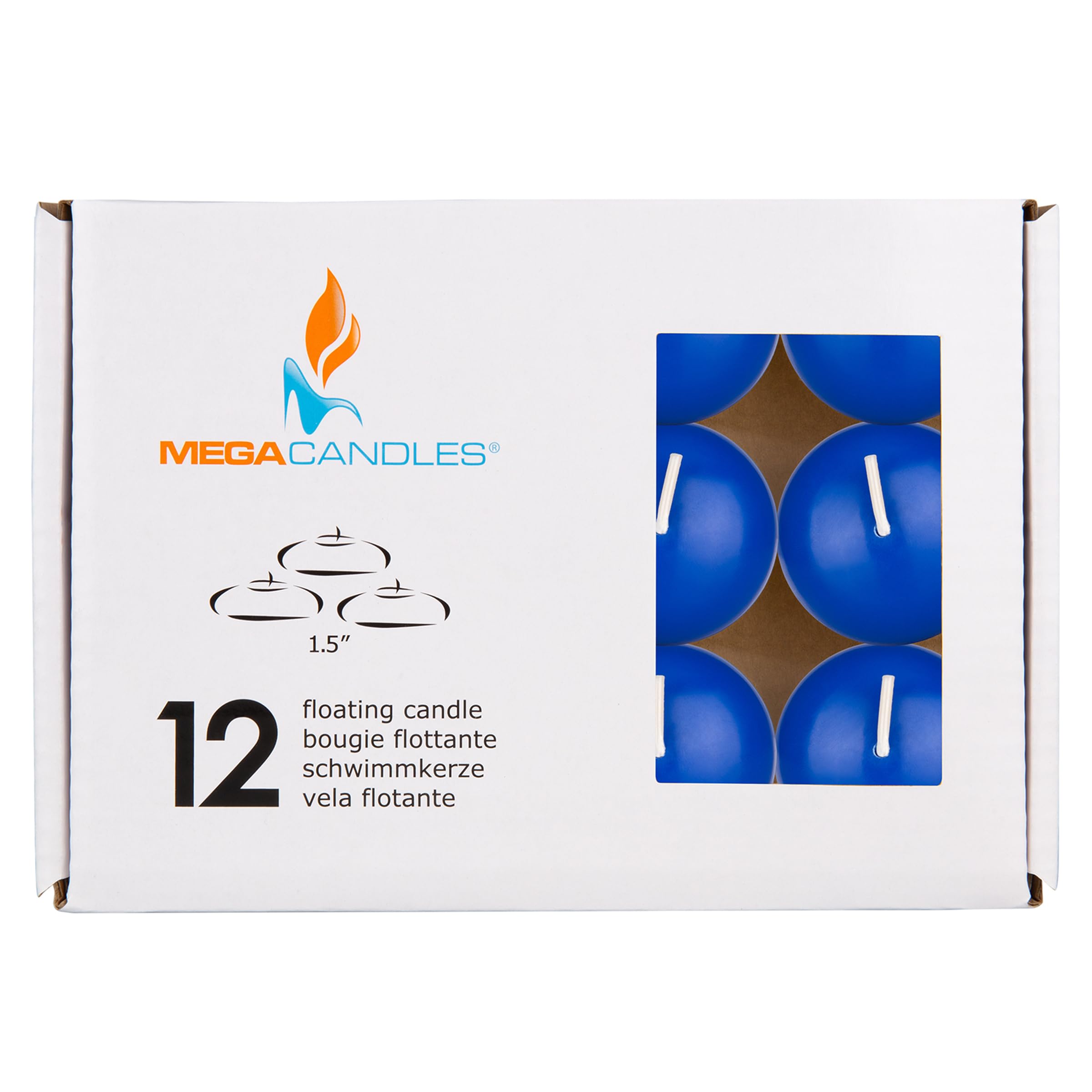 Hand poured Mega Candles floating candle discs ideal for weddings