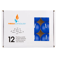 Hand poured Mega Candles floating candle discs ideal for weddings