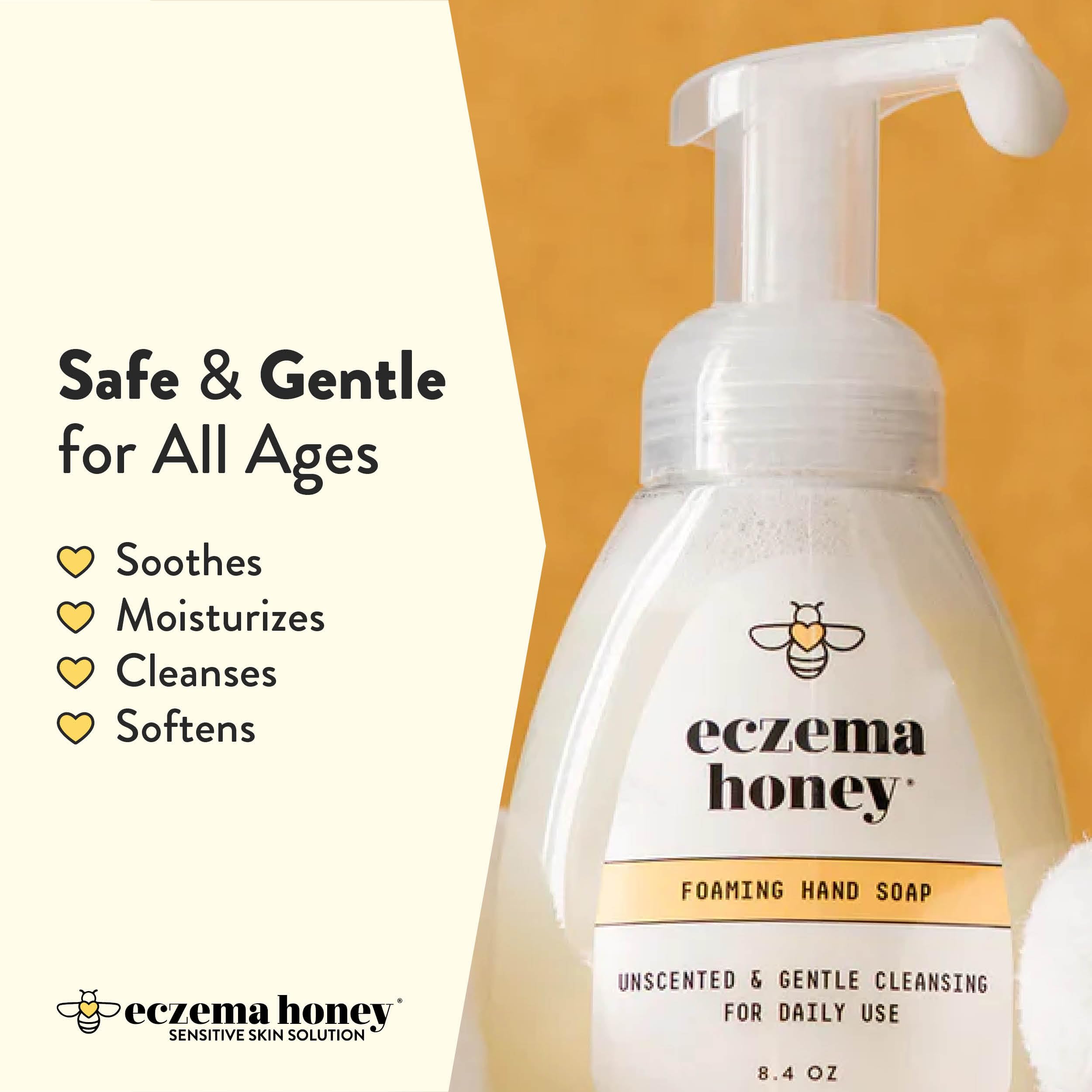 Hydrating hand soap with organic honey and nourishing oils