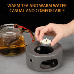 Bottom diversion design promotes clean even burn for tea lights
